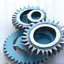 Interlocking gears representing organizational synergy.